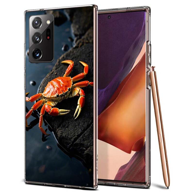 Unique Animal Crab Phone Case for Samsung A55 A35 A25 A15 A07 A05S A16 A17 A26 A36 A37 A56 A57 Galaxy Note 20 10 A50S A71 A51 A3