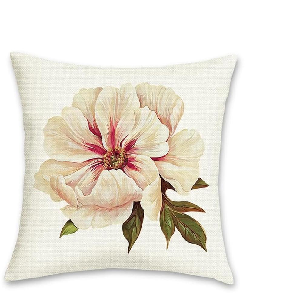 Peony Elegance Blossom PillowcasesLiving room sofa cushion cover, soft and comfortable, bedroom room decoration