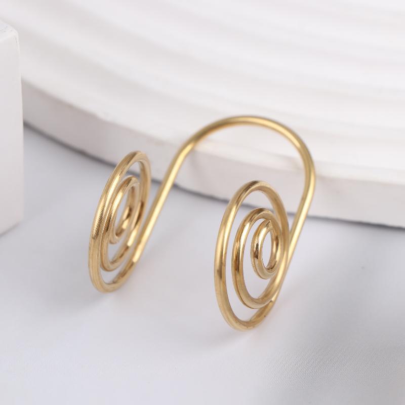 Adjustable Metal Palm Ring Portable Jewelry Accessories Spiral Palm Ring Handmade Reiki Energy Spiral Hand Ring Gift