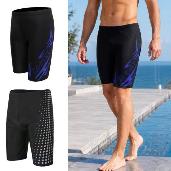 Professional Men Swim Jammers, Athletic Competitive Racing Training Swimming Shorts, Quick-Drying Swim Trunks Swimsuit Swimwear