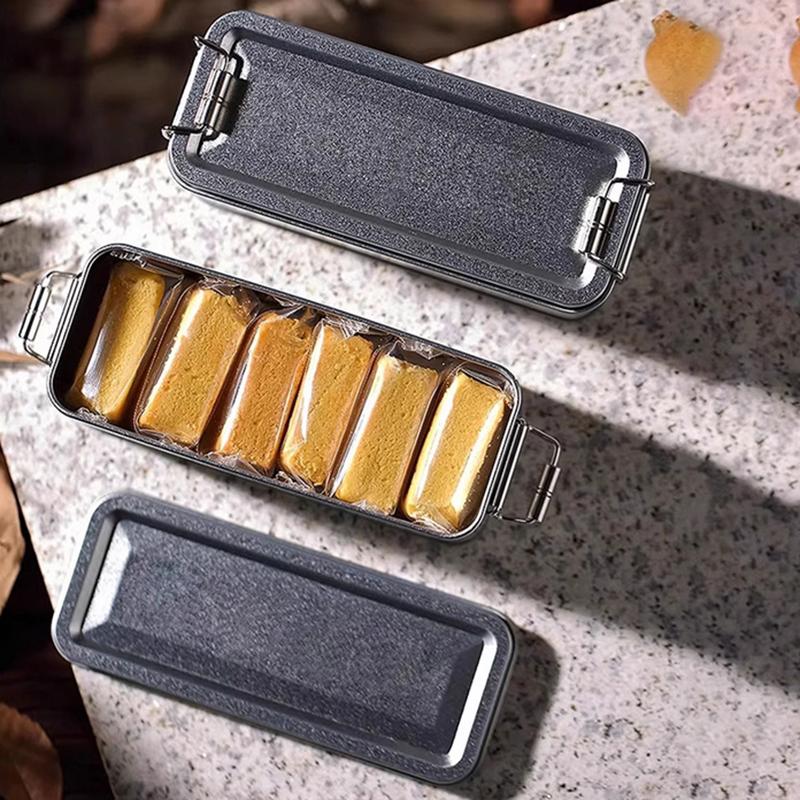 Rectangular Iron Box With Lid Large Capacity Wedding Souvenirs Candy Container Pineapple Snowflake Cake Packaging Storage Box