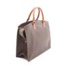 Used CELINE Macadam Handbag PVC coated canvas Brown Used Women