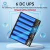 DC UPS 6x18650 Li-ion Battery Soldering-free Power Box Diy Kit Optical Cat Router Uninterruptible Power Supply Box 5V9V12V