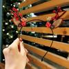 Forest Girl Christmas Antler & Berry Headband - Festive Elk Headdress for Performances