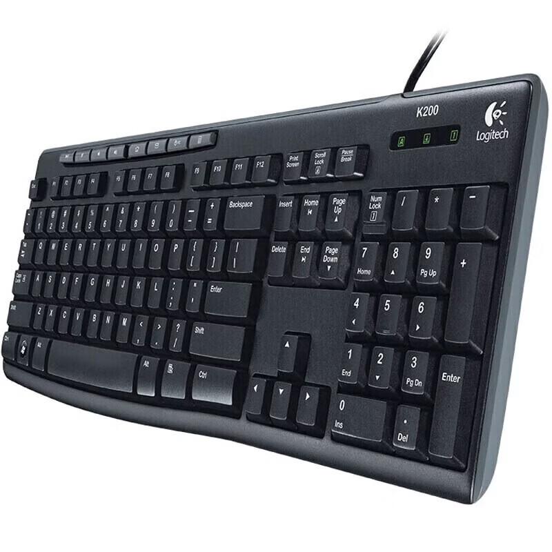 Logitech MK200 Full-Size Wired Keyboard and Mouse Combo
