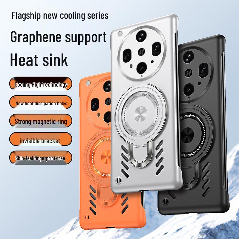 OPPO FindX9/Reno14 Phone Case: A5Pro Magnetic Heat Dissipation with Invisible Stand and GT7p Protection