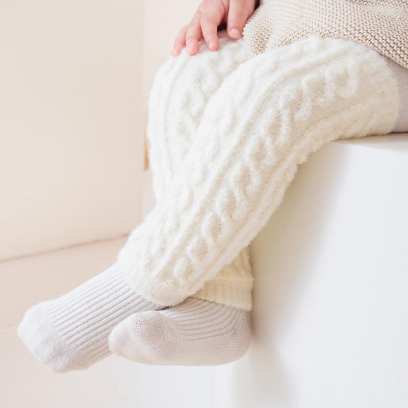 Dětské chrániče kolen Termální fleecové ponožky Netlačící manžeta Ochrana při lezení Kojenecké návleky na nohy Zimní hřejivé doplňky Měkký dotek Jedna velikost