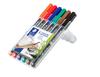 STAEDTLER Permanent Marker Lumocolor Super Fine 6 Colors 318 WP6