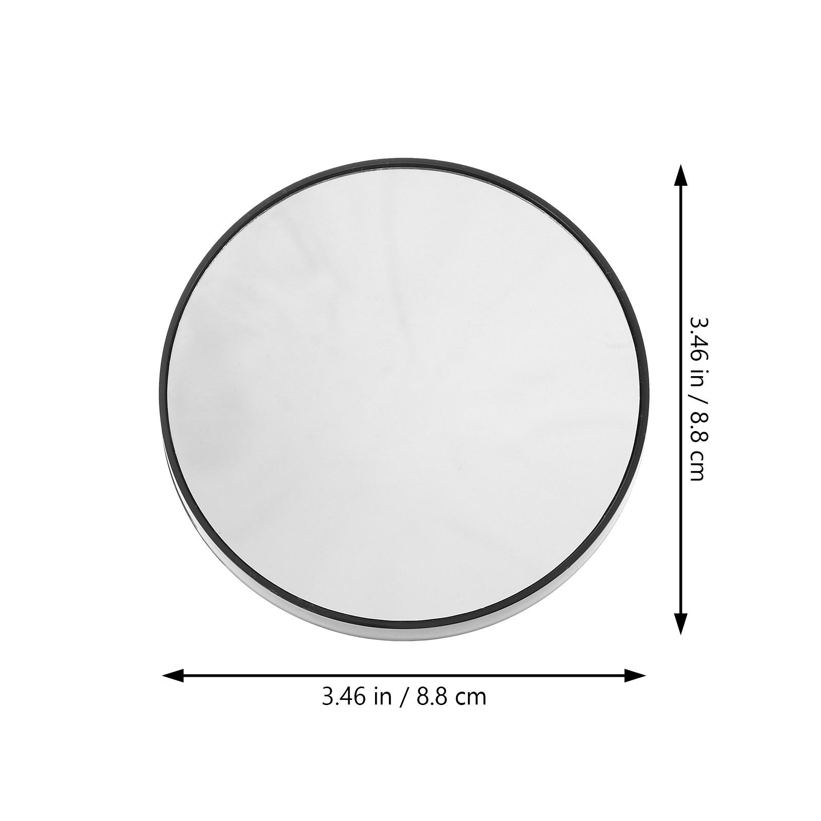 5X Magnifying Suction Cup Makeup Mirror Compact Round Travel Mirror for Bathroom Bedroom Portable Pocket Beauty Tool