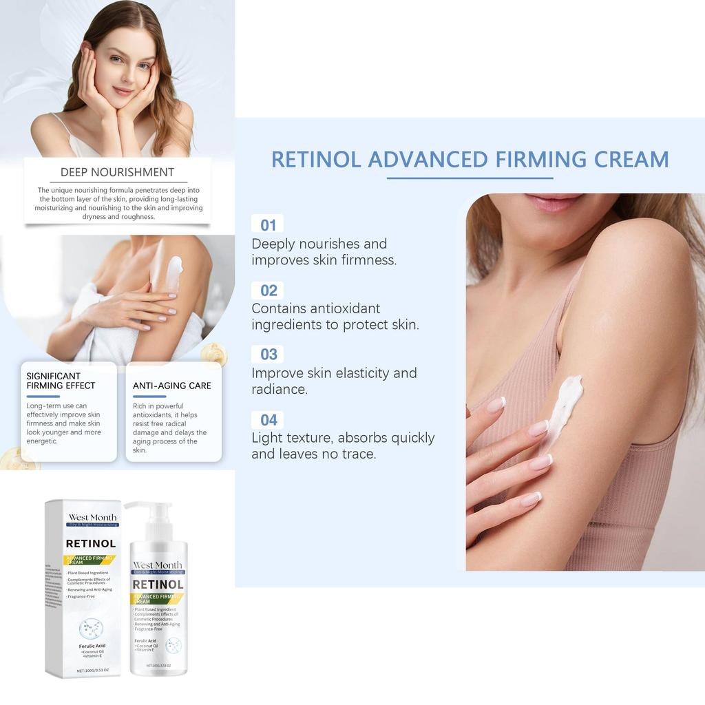 West Month Retinol Firming Body Cream Hydrating And Nourishing Moisturizer For Skin
