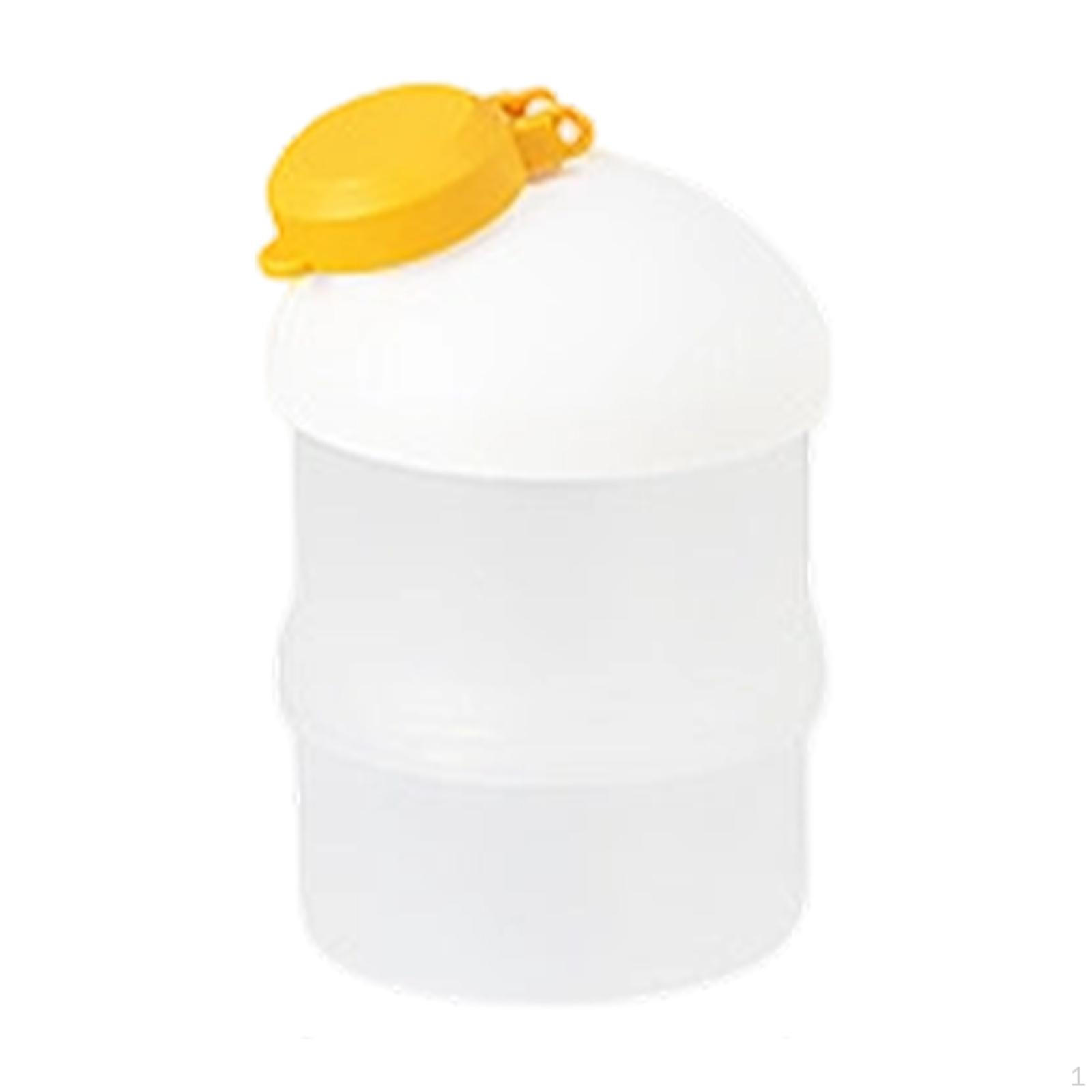 

Food Dispenser, Milk Powder Container, Bottle, Protein Snack Storage for , And 2 layers