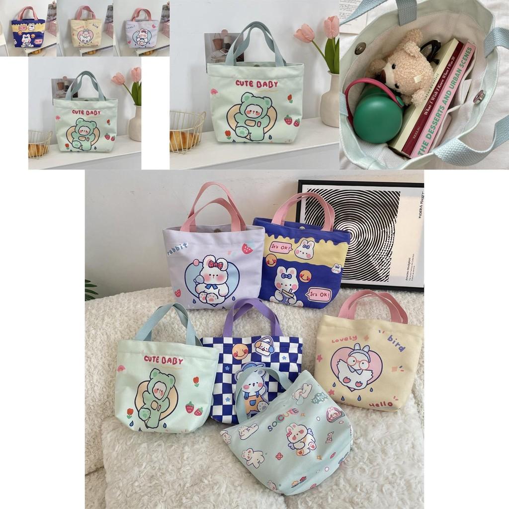 Soft And Spacious Cartoon Tote Bag For Women Ideal For Daily Use And Shopping