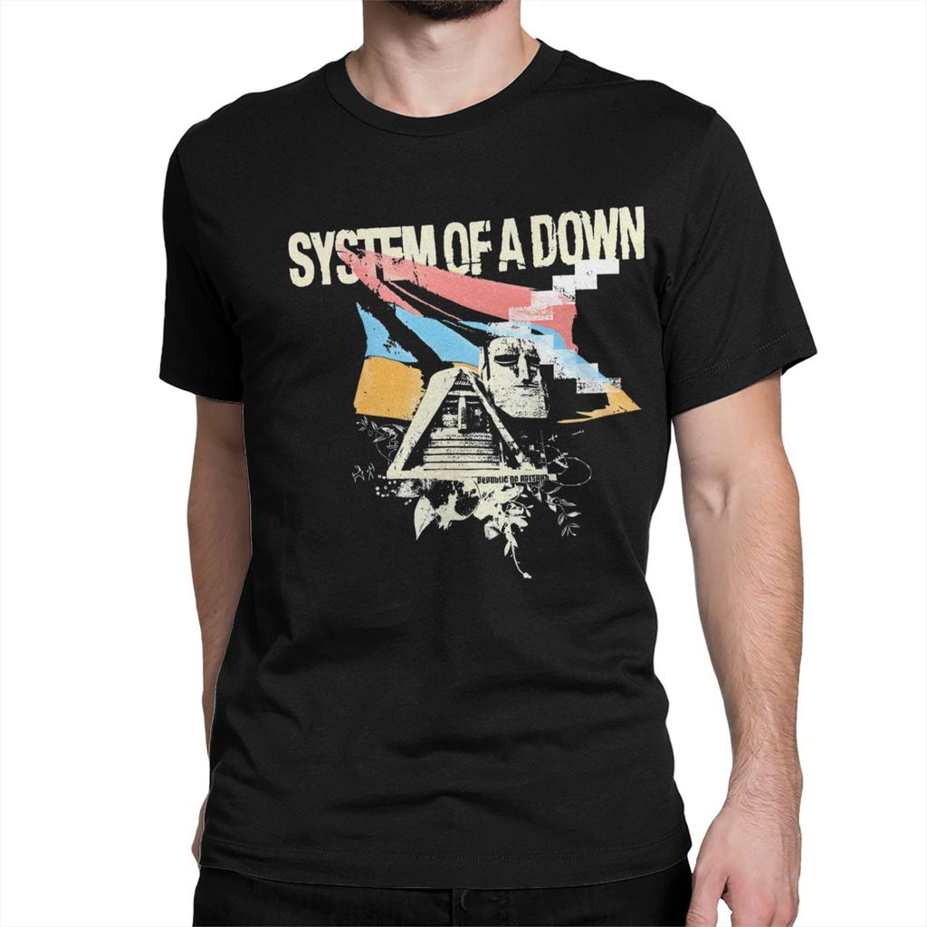 Toxicity Album System of a Downs Band Men Women T Shirts Tee Shirt Short Sleeve Crew Neck T-Shirt Pure Cotton Summer Clothes