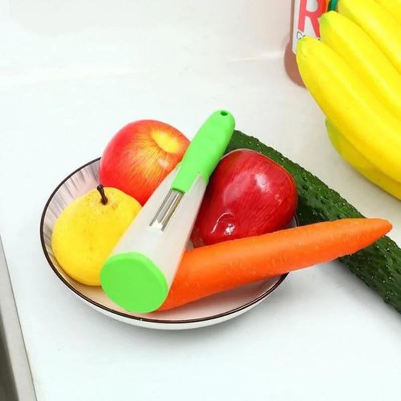 Storage Tube Splash-proof Fruit and Vegetable Peeler Multi-functional Peeler Storage Type Supplies Household Kitchen Tools