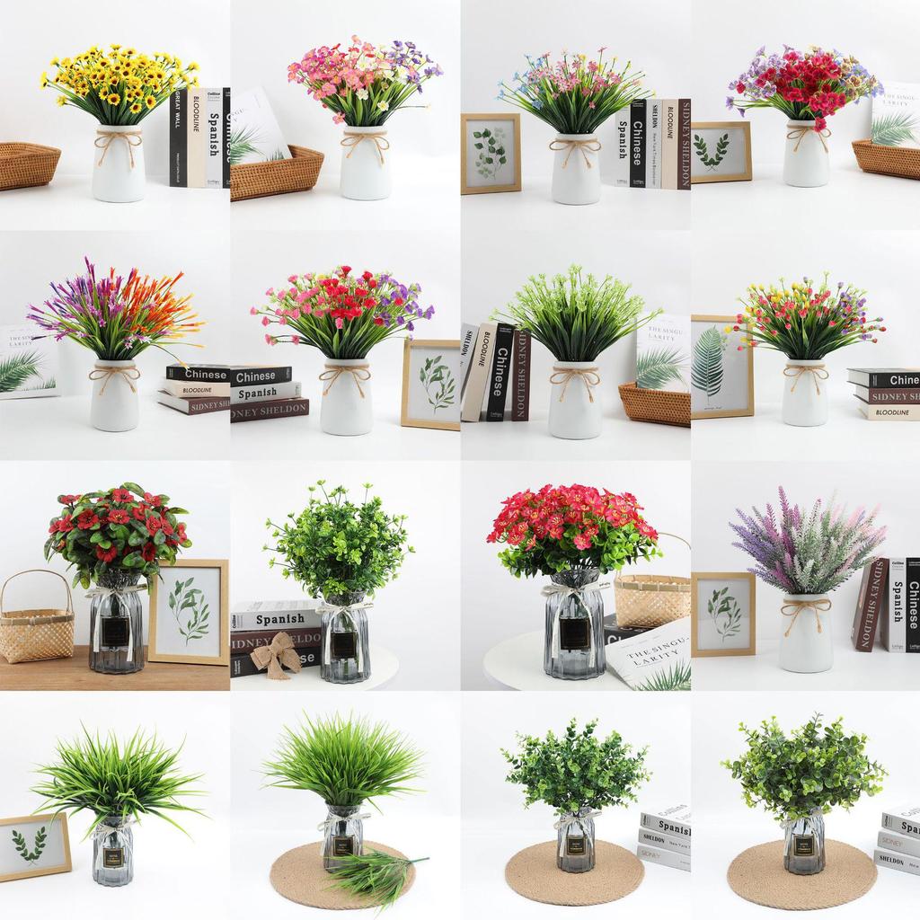 Artificial Greenery Bouquets for Home, Hotel, Wedding, and Decoration