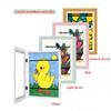 Hidden Storage Magnetic Flip Kids Art Frame Folding Baby Picture Display Frame Toddler Art Organizer for Decorating Any Spaces