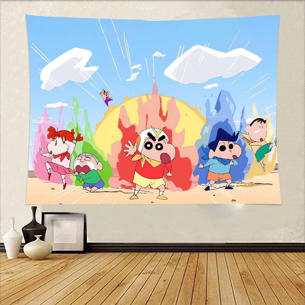 CCrayon SShinchan Tapestry Wall Hanging Printed Polyester Tapestry INS Decoration Wall Decor 74x94cm(29x37in)