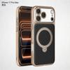 Luxury PU Leather Rotating Metal Magnetic Holder Phone Case For iPhone 13 14 15 16 17 Pro Max For Magsafe Camera Protect Cover