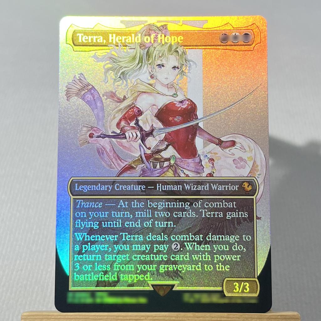 FIN FIC FOIL4-001 Karta proxy TCG magiczne karty Chmura, Najemnik z Midgaru Przywołaj Bahamuta Vivi Ornitier Błyskawica, Armia Jednego zbierz