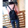 Women School Soulder Bag Tassel Corduroy Backpack Preppy Style Knapsack