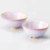 Japanese ceramics Tsubakihide kiln Hagimurasaki set rice bowl M54875350
