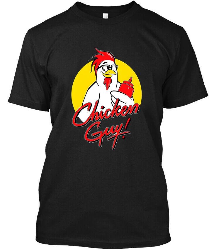 NWT! Chicken Guy! American Fried Chicken Burger Fast Food Art Logo T-Shirt S-3XL XL