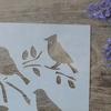 DIY Craft Bird Stencil Wall Painting Scrapbook Album Decorative Emboss Card