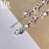 925 Sterling Silver Heart-shaped AAA Zircon Bracelet Fashionable Wedding Jewelry
