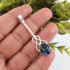 London Blue Topaz Pendant, 925 Solid Sterling Silver Gemstone Jewelry, Handmade Pendant, Gift For Her