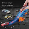 Dinosaur Track Car Toy with Folding Storage & Ejector for Kids Aged 0-6