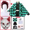Kamado Tanjirou Cosplay Costume Anime Demon Slayers Kimetsu No Yaiba Uniform Kisatsutai Halloween Christmas Party Clothes