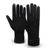 Five Finger Full Finger Mittens Korean Style Cycling Driving Gloves Simple Velvet Gloves  Girls