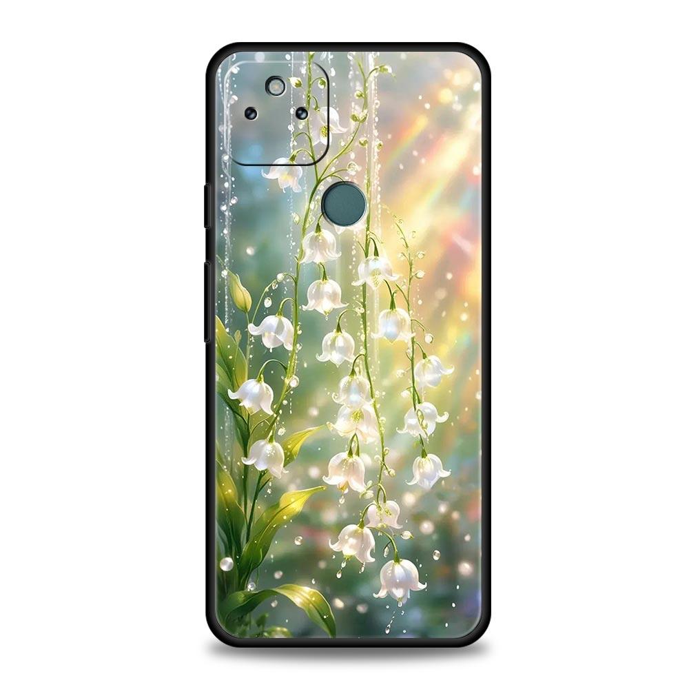 Lily Of The Valley Clear Floral Phone Case Cover for Google Pixel 10 9 8 7 6 9A 8A 7A 6A Pro Shockproof Soft TPU 10 Pro XL Shell