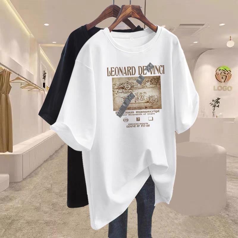 

абрикосовый хлопок, внутренняя майка средней длины с коротким рукавом для женщин, новинка начала весны 2025, свободный топ, базовая футболка S