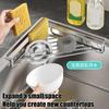 Triangle Sink Corner Rack Punch-free Anti-rust Sponge Drying Rack Hollowed Space Saving Sink Drain Shelf Kitchen Tool