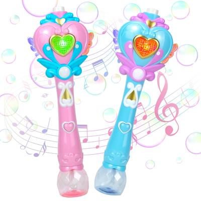 Magic Wand Toy for Girls, Bubble Wand, Electric Bubble Stick, Princess Play, Outdoor Play, Toy with Sound, Pretend Play, Perfect for Recitals,