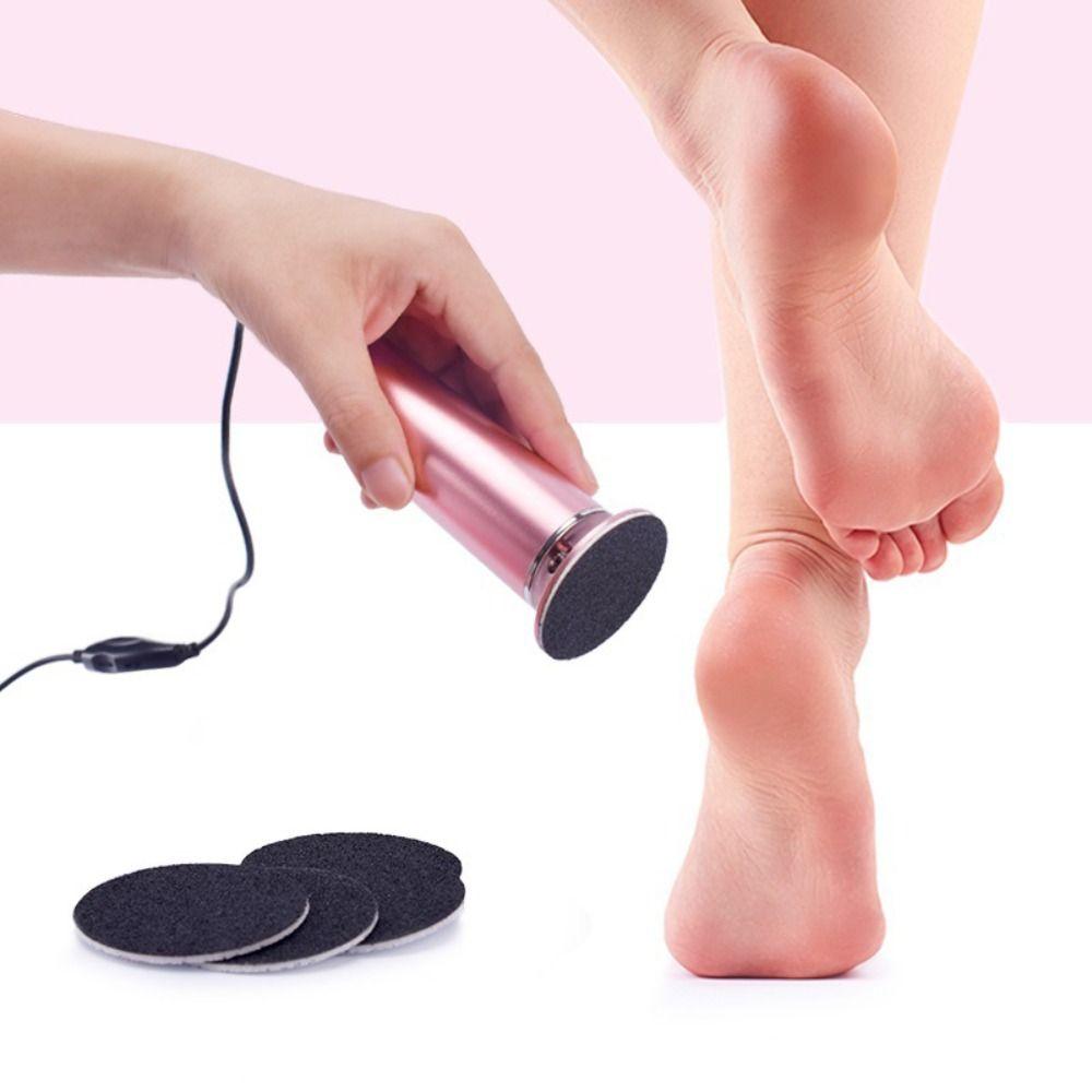 Rotatable Electric Foot Grinder Aluminum Zinc Zinc Alloy Callus Remover Electric Foot File  Beauty