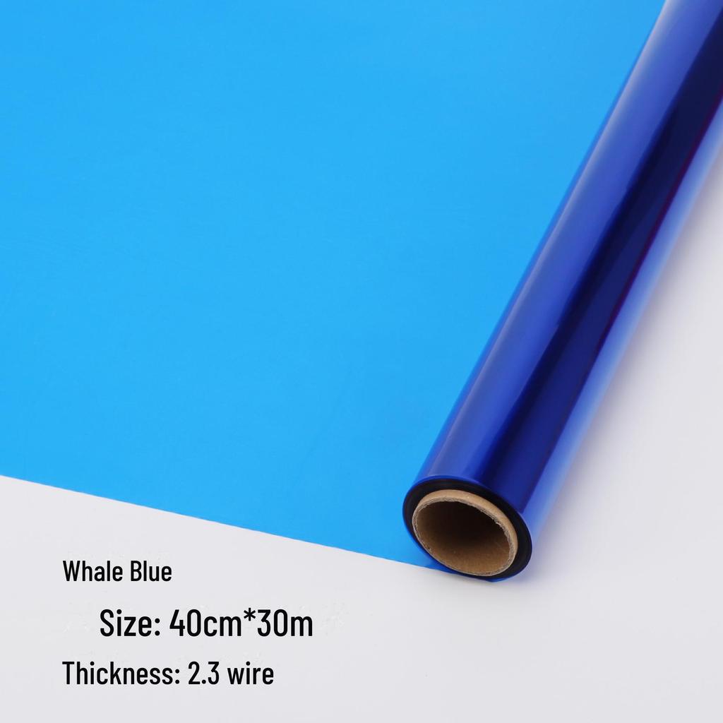 Waterproof Colored Glass Crystal Cellophane Roll for Flower Art and Packaging