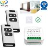 433MHz 110V 220V Curtain Blind Switch,2 Way Wireless Remote Control Roller Shutter Module Receiver Transmitter,for Motor Gate
