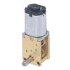 12V DC Geared Motor with Fixed Base Single Shaft Brushed High Torsion Worm Gear Speed Reduction