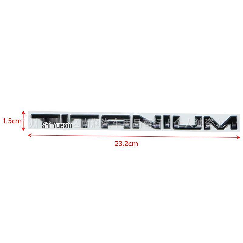 TITANIUM: Premium metal trunk sticker for Ford Mondeo and Escape models.