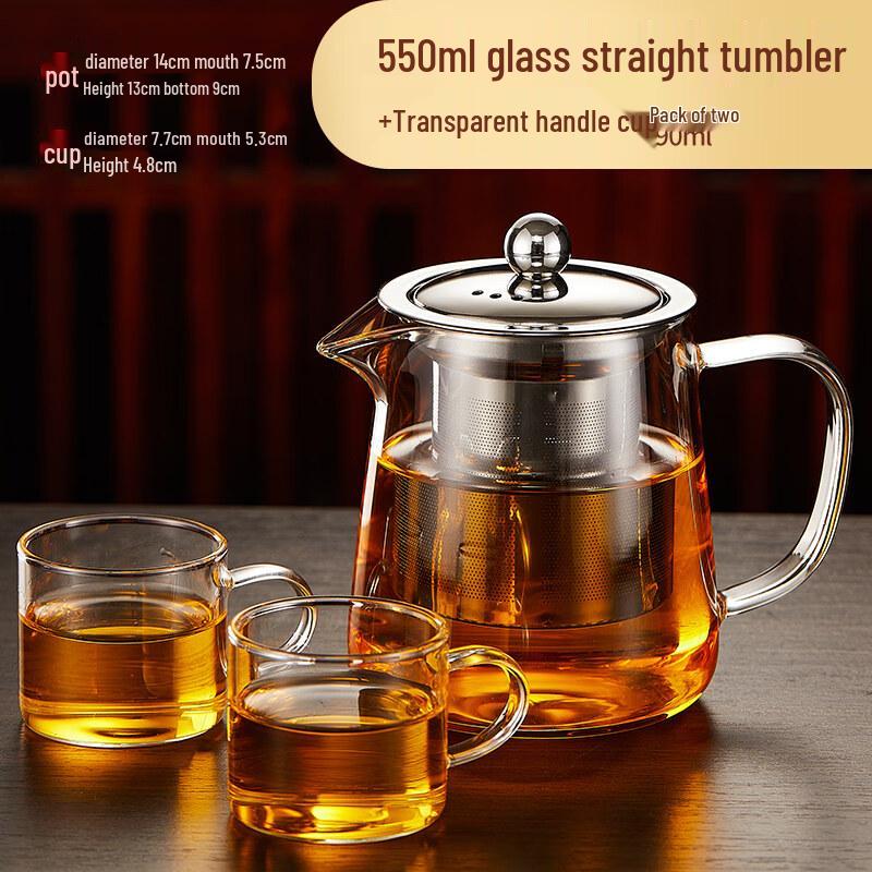 ZISIZ Heat-Resistant Glass Teapot