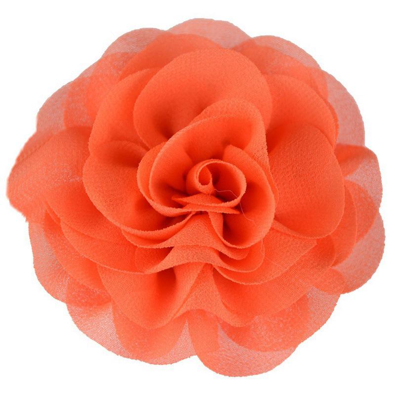 8cm Handmade Pearl Chiffon Rose Flower for Shoes, Hats, Clothing, and Headwear Accessories