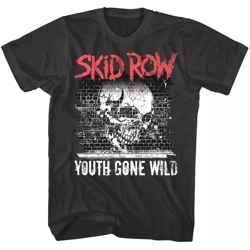 Skid Row Youth Gone Wild Graffiti Skull T Shirt Full  Size S-5XL Unisex T-Shirt XXL