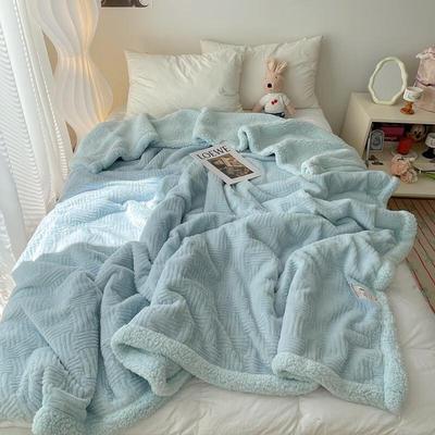 OEING Thickened Rabbit Velvet Blanket