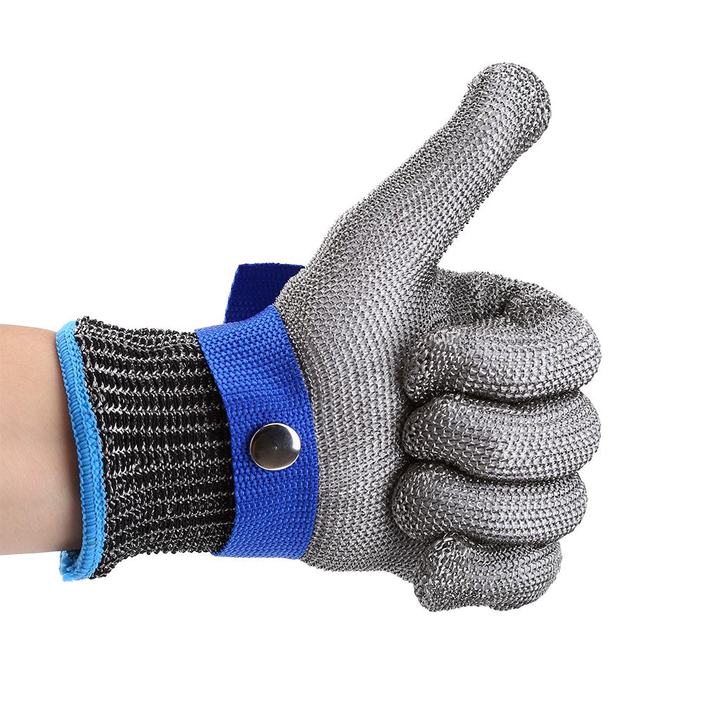 Cut Proof Stab Resistant Stainless Steel Wire Metal Mesh Butcher Cotton Glove
