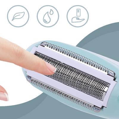 Women Bikini Trimmer Waterproof Body Hair Trimmer Painless Electric Razor Battery-Powered for Bikini Underarm Leg Arm