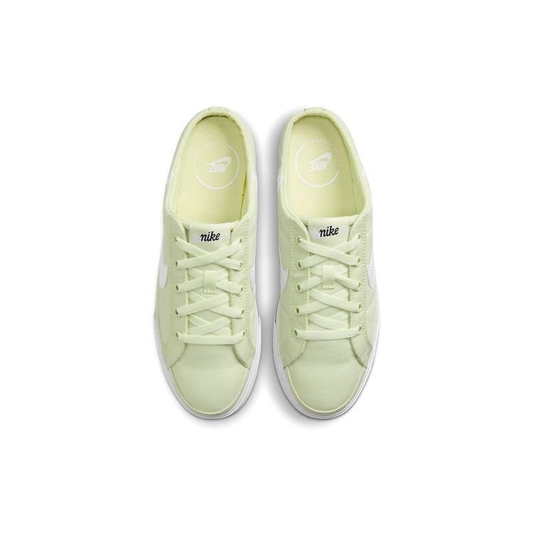 Nike Court Legacy Mule Slip-On Casual Non-Slip Shock Absorbing Wear-Resistant Breathable Low-Top Skate Shoes Women Sneaker Light-Green DB3970-301