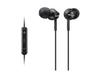 Sony In-Ear Earphones with Remote and Mic for iPhoneiPodiPad, Black MDR-EX110IPB