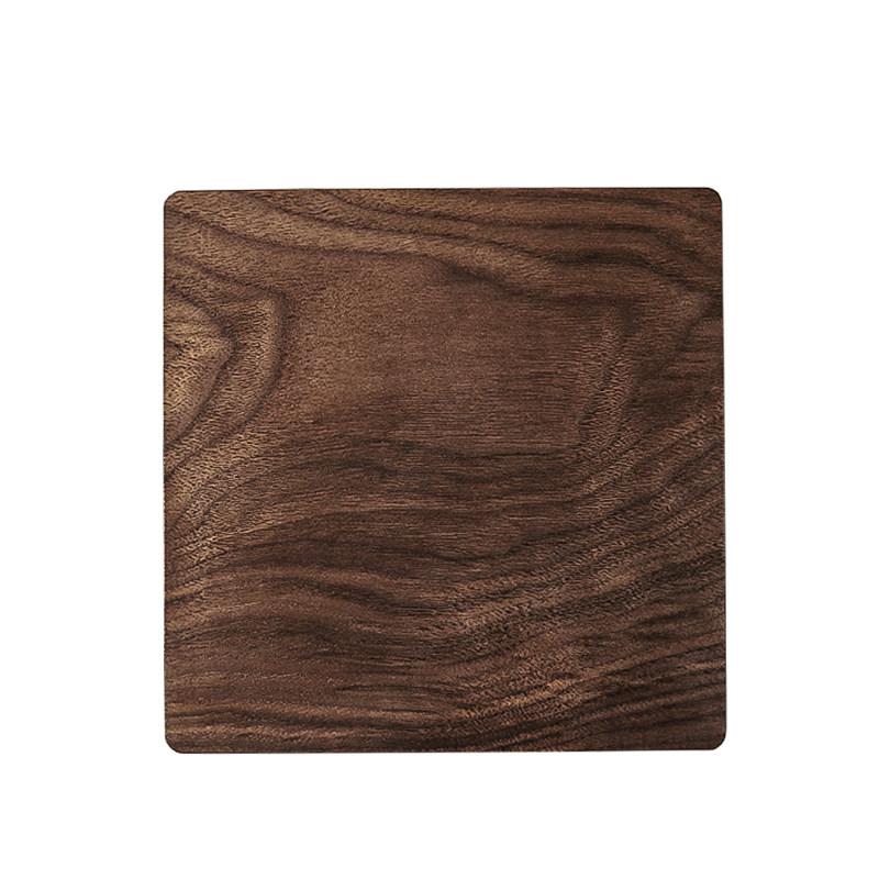 Walnut Wood Tray - Rectangular Solid Wood Serving Tray for Home Use - Minimalist Handmade Plate for Tea Desserts Sushi and More